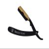 Beauty Hawk Professional Straight Edge Razor Blade - Shaving Razors for Men with 50 PCS Single Edge Blades - 24K Gold Plated Cap Barber Razor Blades for Ultimate Shaving Experience view 4
