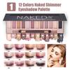 All in One Makeup Kit, Includes 12 Colors Naked Eyeshadow Palette, 5Pcs Makeup Brushes, Waterproof Eyeliner Pencils, Eyebrow Powder and Quicksand Cosmetic Bag, Gift Set for Women, Girls & Teens view 2