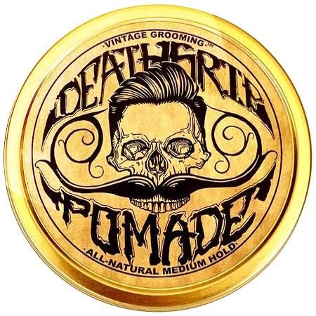 Hair Pomade For Men Grooming Styling Hair or Beard with Beeswax Medium Hold & Shine Like Gel Mousse Cream Or Grease 2 Ounces Natural Handmade in USA Citrus Scented & Essential Oils By Death Grip