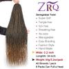 8 Packs 34 Inch 40Strands/Pack Senegalese Twist Crochet Hair Braids Small Twist Crochet Braiding Hair Low Temperature Fiber Synthetic Crochet Hair Extensions(34"8packs,T27#) view 2