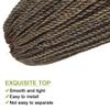 8 Packs 34 Inch 40Strands/Pack Senegalese Twist Crochet Hair Braids Small Twist Crochet Braiding Hair Low Temperature Fiber Synthetic Crochet Hair Extensions(34"8packs,T27#) view 4