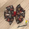 Buffalo Check Christmas Trees Pinwheel Hair Bow view 2
