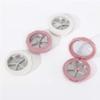 Beaupretty 3pcs Five Grids Empty Compact Container with Mirror Lip Brushes Versatile Makeup Organizer for Eyeshadow Blush and Foundation Design view 3