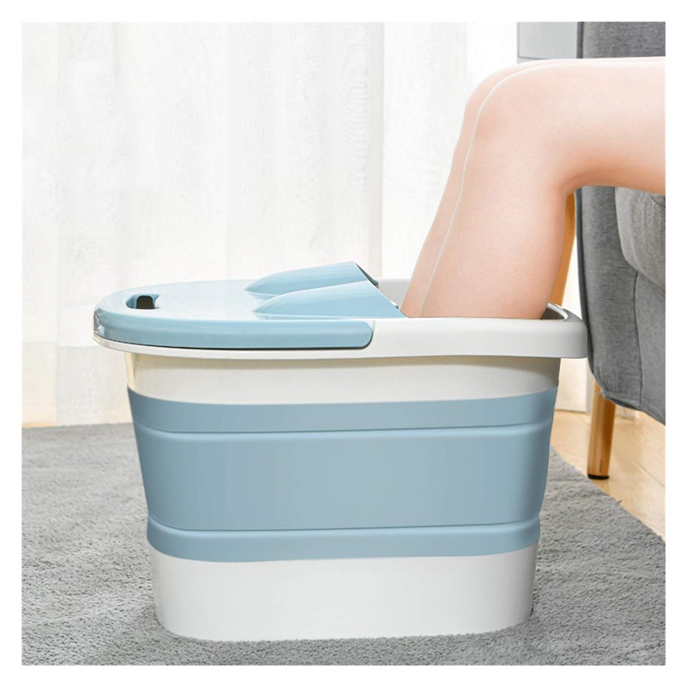 YXCKG Foot Soaking Bath Basin Foot Spa Thick Sturdy Plastic Foot Basin for Pedicure, Soaking Feet Foot Bath Foot Massaging Bucket for Women or Men (Color : Blue)