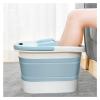 YXCKG Foot Soaking Bath Basin Foot Spa Thick Sturdy Plastic Foot Basin for Pedicure, Soaking Feet Foot Bath Foot Massaging Bucket for Women or Men (Color : Blue) view 1