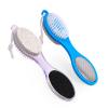 Fangze Pumice Stone Brush for Feet - 2 Pack Foot Brush Scrubber 4 in 1 Foot File Pedicure Paddle Kit for Foot Care (Lilac and Blue) view 1