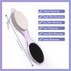 Fangze Pumice Stone Brush for Feet - 2 Pack Foot Brush Scrubber 4 in 1 Foot File Pedicure Paddle Kit for Foot Care (Lilac and Blue) view 3