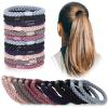 Chuangdi 12 Pieces Cotton Hair Ties Braided Elastic Hair Bands Ropes Braided Ponytail Holders Accessories for Women(Mixed Colors) view 1