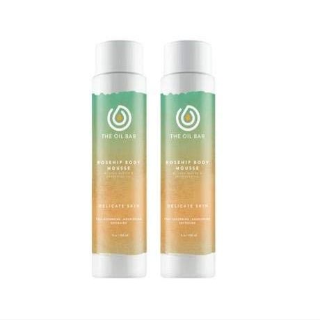 Bergamot & Mandarin Scented Rosehip Body Mousse - 2 x 5 oz Bottles