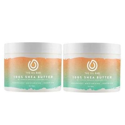 All Night Long Scented 100% Shea Butter - 2 x 8 oz Jars