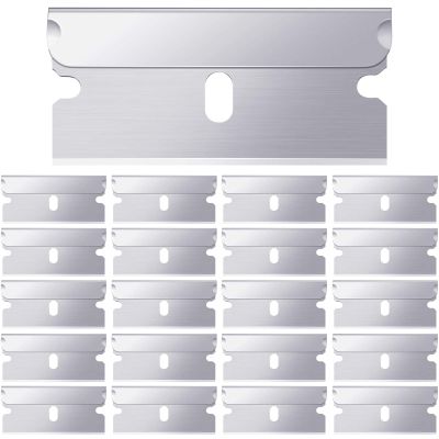 Honoson 20 Pcs Single Edge Razor Blades Straight Edge Razor for Scraper