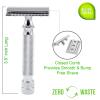 Safety Razors for Men Double Edge Safety Razor for Shaving - Razors for Men Reusable Stainless Steel Manual Cut Throat Single Blade Razor Navajas Para Barbero- 5 Shaving Blades By Krisp Beauty view 2