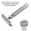 Safety Razors for Men Double Edge Safety Razor for Shaving - Razors for Men Reusable Stainless Steel Manual Cut Throat Single Blade Razor Navajas Para Barbero- 5 Shaving Blades By Krisp Beauty view 3