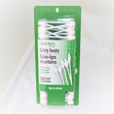 Baby Cotton Safety Swabs 110ct, 100% Cotton for Adults/Kids/Babies, (Pack of 2)