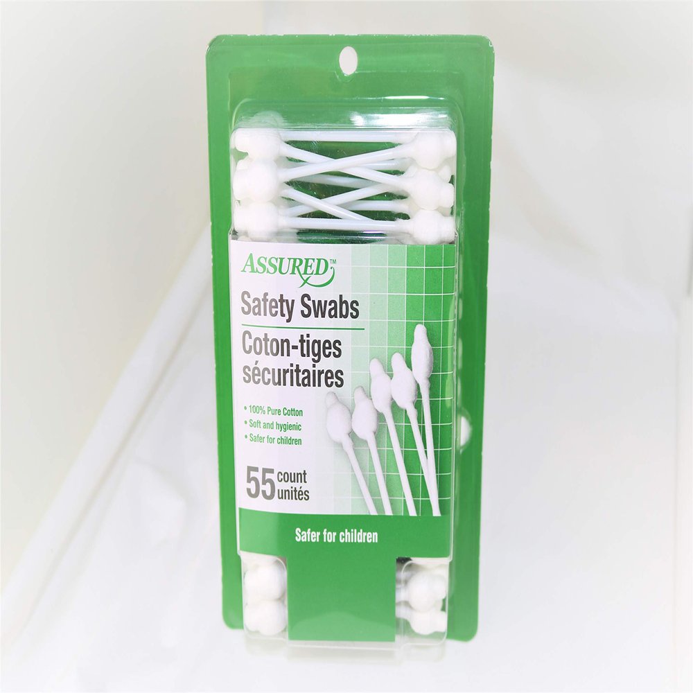 Baby Cotton Safety Swabs 110ct, 100% Cotton for Adults/Kids/Babies, (Pack of 2)