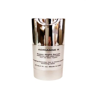 ADRIANNE K Retinol + Argan Oil Night Serum Anti-Aging Face Serum for Lines & Wrinkles, Hydrating & Firming, All Skin Types, Cruelty-Free, 1 Fl Oz Made in USA