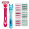 Tenive Razors for Women 6 Blades Trimmer Shaving Set Includes 2 Handles &19 Refills view 1