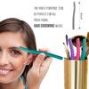 Tenive Eyebrow Face Razor - Eyebrow Hair Trimmer and Shaver with Protective Cover Dermaplaning Razor Tool for Women 6-count view 3
