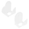 Beaupretty 2pcs Transparent Makeup Mixing Palette for Foundation and Eyeshadow Ergonomic Handheld Design for Easy Use for Makeup Artists and Home Users view 1
