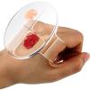 2 Pcs Acrylic Makeup Palette, Foundation Mixing Palette, Hand-held Makeup Spatula Nail Art Manicure Tray Clear Cosmetic Spatula for Beauty Salon Color Cream Mixing Foundation view 1