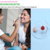 2 Pcs Acrylic Makeup Palette, Foundation Mixing Palette, Hand-held Makeup Spatula Nail Art Manicure Tray Clear Cosmetic Spatula for Beauty Salon Color Cream Mixing Foundation view 3