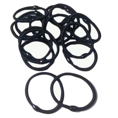 Hair Rubber Black Rubber Band Ponytail Holders for Women Pack of 12