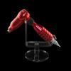 1PC Tattoo Gun Holder Tattoo Machine Stand Clear Acrylic Coil Tattoo Machine Holder Rack Stand Display Shelf with Round Basement Best for Salon Personal Use view 2
