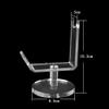 1PC Tattoo Gun Holder Tattoo Machine Stand Clear Acrylic Coil Tattoo Machine Holder Rack Stand Display Shelf with Round Basement Best for Salon Personal Use view 3