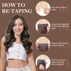GOO GOO Tape in Hair Extensions Human Hair, 1B/19/1B Natural Black to Light Blonde, 16inch 50g 20pcs, Skin Weft Seamless Invisible, Silky Straight with Thick Ends, Remy Human Hair view 3