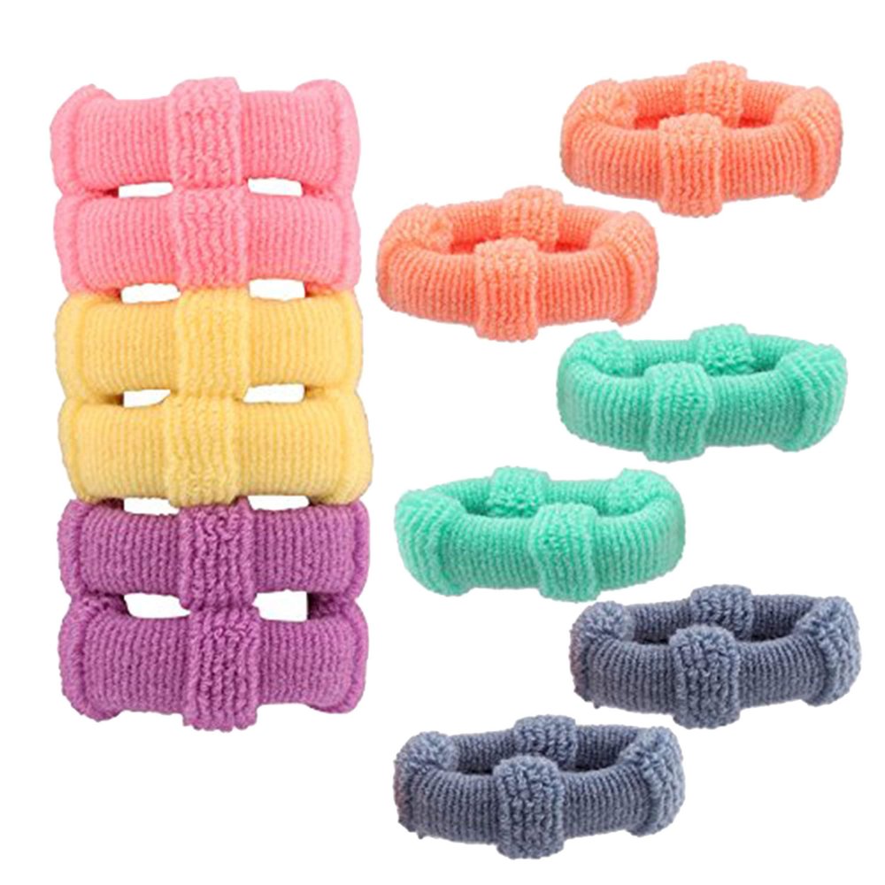 Band Hair Multi Color Nylon Tie Ponytail Hair Rubber Band Holder for Kids & Girls Pack of 12