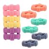 Band Hair Multi Color Nylon Tie Ponytail Hair Rubber Band Holder for Kids & Girls Pack of 12 view 1