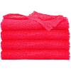 4 Pieces African Net Bath Sponge African Exfoliating Long Net Sponge Exfoliating Shower Body Scrubber Skin Smoother for Daily Use(Hot Pink, 25.6 x 7.9 inch) view 1
