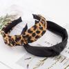 KICOSY 2PCS Headbands for Women Leopard Headband Knotted Headband for Girls Fashion Wide Headband Non Slip Hairband Elastic Hair Accessories(Black, Leopard) view 4