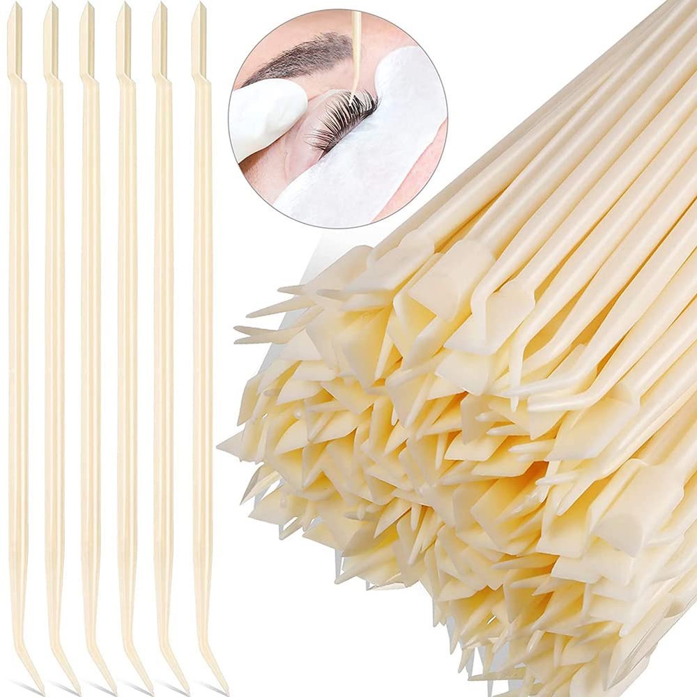 AKOAK 30 Pieces Eyelash Ironing Rod - Double Head Eyelash Lifting Stick, Eyelash Extension Product Disposable Eyelash Grafting Type Curler Applicator Professional or Personal