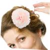Wedding Hair Clip 4Pcs Artificial Hair Clips Carnation Hairpin Floral Hair Barrette Hair Accessories Valentines Day for Bridal Wedding Costume 4 Colors Bride Hair Clip view 2