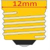 Upper Bound 20 Watt Replacement Bulb for Conair Make Up Mirrors RP34B 130 Volt Incandescent 2700K 3 Bulbs view 2
