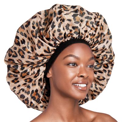 Red by Kiss Premium Quality Silky Satin Day & Night Cap Leopard