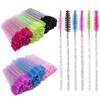 300Pcs Disposable Eyelash Mascara Brushes for Eye Lashes Extension Eyebrow and Makeup for Eye Lash Extension, Eyebrow and Makeup Crystal 6 Colors(Colorful) view 3