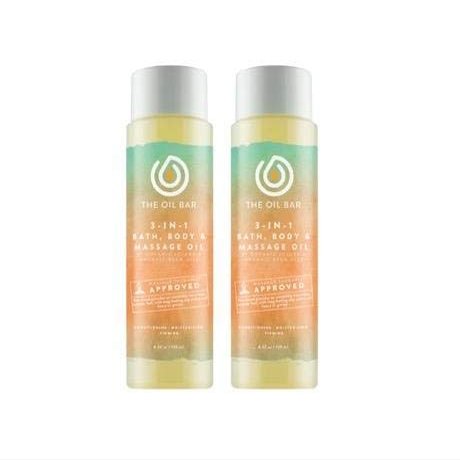 B&BW Velvet Sugar Type W Scented 3-in-1 Bath, Body, & Massage Oil 2 x 4 oz Bottles
