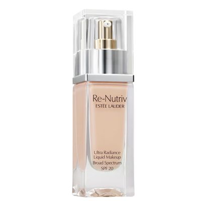 Este Lauder Re-Nutriv Ultra Radiance Liquid Foundation SPF 20 | Luxurious, Hydrating, Long-Wearing, 1 Fl Oz, 1N2 Ecru