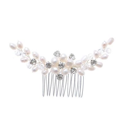 Beaupretty Handmade Rhinestone Hair Comb for Brides and Bridesmaids Elegant Wedding Headpiece Easy to Wear Hair Accessory for Special Occasions
