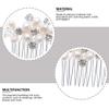 Beaupretty Handmade Rhinestone Hair Comb for Brides and Bridesmaids Elegant Wedding Headpiece Easy to Wear Hair Accessory for Special Occasions view 3