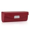 Beautyflier Womens PU Leather Lipstick Case Holder with Mirror Rectangle Makeup Travel Cases for Purse Lipstick Holder (Red Lychee Pattern) view 1