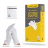 AKRILANE 1 Size 5 Pairs Cotton Moisturizing Gloves for Dry Hands | Eczema, Psoriasis & Skin Spa Treatment for Women & Men | Washable & Reusable with Free Laundry Bag view 1