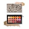2 Packs Leopard Magnetic Makeup Palette Empty with Spatula and Metal Stickers, 18-pan and 9-pan Empty Eyeshadow Palette for Travel, DIY view 3