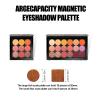 2 Packs Leopard Magnetic Makeup Palette Empty with Spatula and Metal Stickers, 18-pan and 9-pan Empty Eyeshadow Palette for Travel, DIY view 4