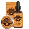 Beard Straightener Grooming Kit for Men, Beard Growth Kit, Wash, Brush & Comb, Unscented Growth Oil, All Natural Sandalwood Balm, Conditioner, Razor & Scissors, Great Gift Idea for Men's (Bamboo) view 4