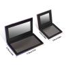 2 Packs Magnetic Makeup Palette Empty with Spatula and Metal Stickers, 18-pan and 9-pan Empty Eyeshadow Palette for Travel, DIY(Fish Scales) view 2