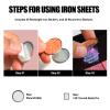 2 Packs Magnetic Makeup Palette Empty with Spatula and Metal Stickers, 18-pan and 9-pan Empty Eyeshadow Palette for Travel, DIY(Fish Scales) view 4