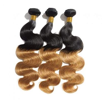16-26 Inch Ombre Body Wavy Hair #1B/27. Ombre Makes It Fun To Be Double-Minded! This Two-Toned Body Wave Hair Is A Must Wear! (26" Ombre Body Wave Hair)